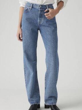 NWT Levi's Premium 501 90's Womens Jeans $110 32x30 Shout Out Stone Medium Wash